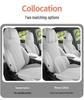 Universal Suede Seat Cushion Cover for Geely Galaxy L7 - Four Seasons, Half-Wrapped, Perforated Design