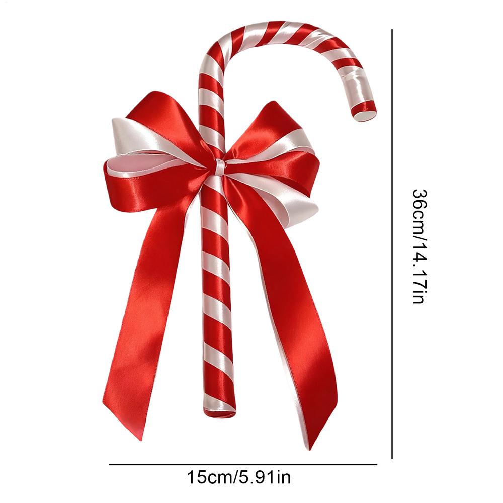 

Dress Up Cane Christmas Cosplay Supplies Bow Cane Prop For Comic Conventions Party Costume Parties Photoshoots Film Making червоний