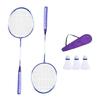 1Pair Shuttlecocks Racquet Sports Set Light Weight Double Badminton Racket Indoor Outdoor Sports Accessories Enduring
