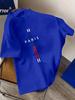 Summer New Men's Paris Letter Pattern Print Cotton T-shirts Short Sleeve O-neck Tees Casual Fashion Sports Oversize Unisex Tops