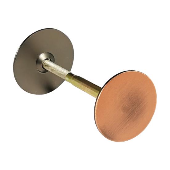 Door Hole Cover Plate Rustproof Corrosion Resistant Easy Installation Round Door Hole Filler Plate Home Security