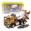 Engineering Vehicle Cement Mixer & Transport Truck Simulation Diecast & Toy Vehicles Sounds & Light Pull Back Car 1:50 Alloy Model