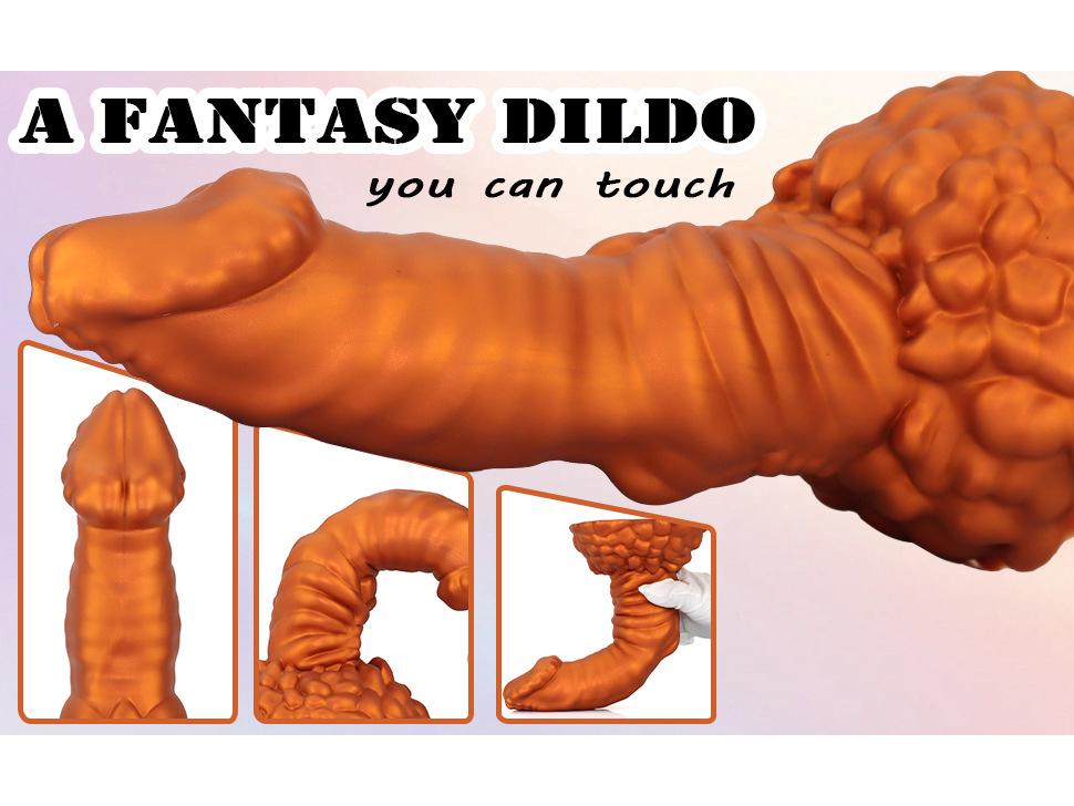 Alien Silicone Dildo Anal Plug Erotica Toy