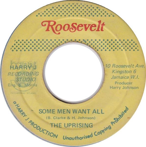 

7inch Record UPRISING Some Men Want All Dem A Pyaka NONE Roosevelt Jamaica Reggae Ska Dub Used