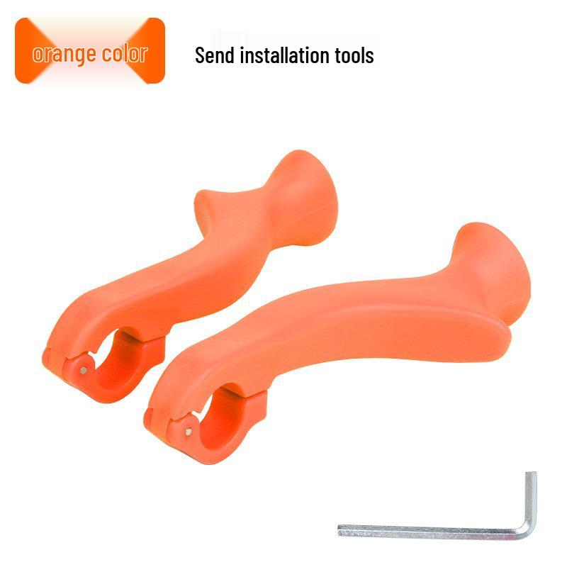 Nylon Integrated Molding Lightweight Mountain Bike Bar Ends Cycling Grips оранжевый