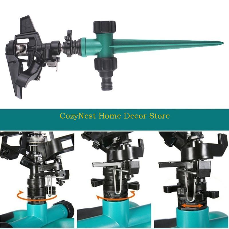 92MF Automatic Rotating Lawn Water Sprinkler with 360 Degree Rotation for Garden and Grass Irrigation Adjustable Efficient