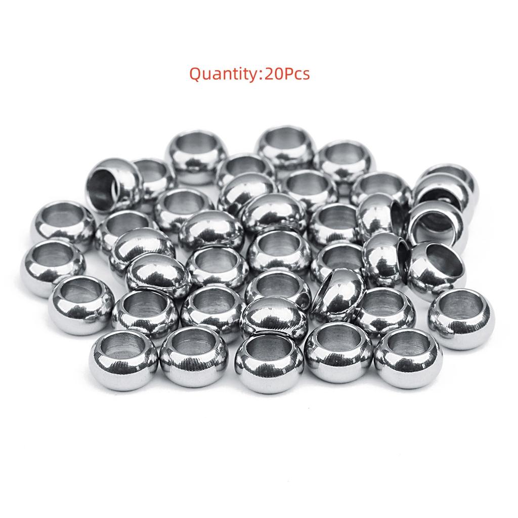 High Quality Stainless Steel Beads Square Round Wheel Shaped Loose Spaced Beads For DIY Charms Bracelet Jewelry Accessories