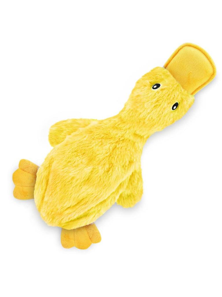 Little Yellow Duck Plush Squeaky Dog Toy - Durable & Bite-Resistant Stress Reliever