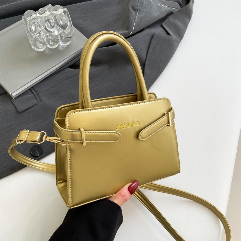 Modische Pendler-Handtasche Damen neue einfache temperamentvolle kleine quadratische Tasche vielseitige Einzel-Schulter-Umhängetasche Damen-Tasche