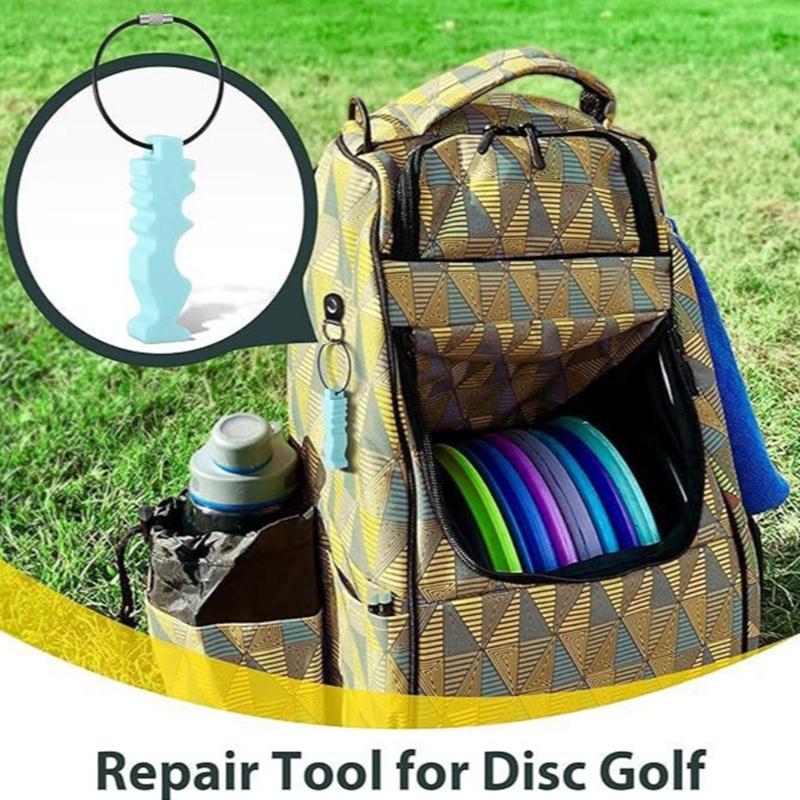 Outdoor Sports Disc Maintenance Keychains Organizers Plastic Grooved Tool For Hiking Gears Protecting And Storage