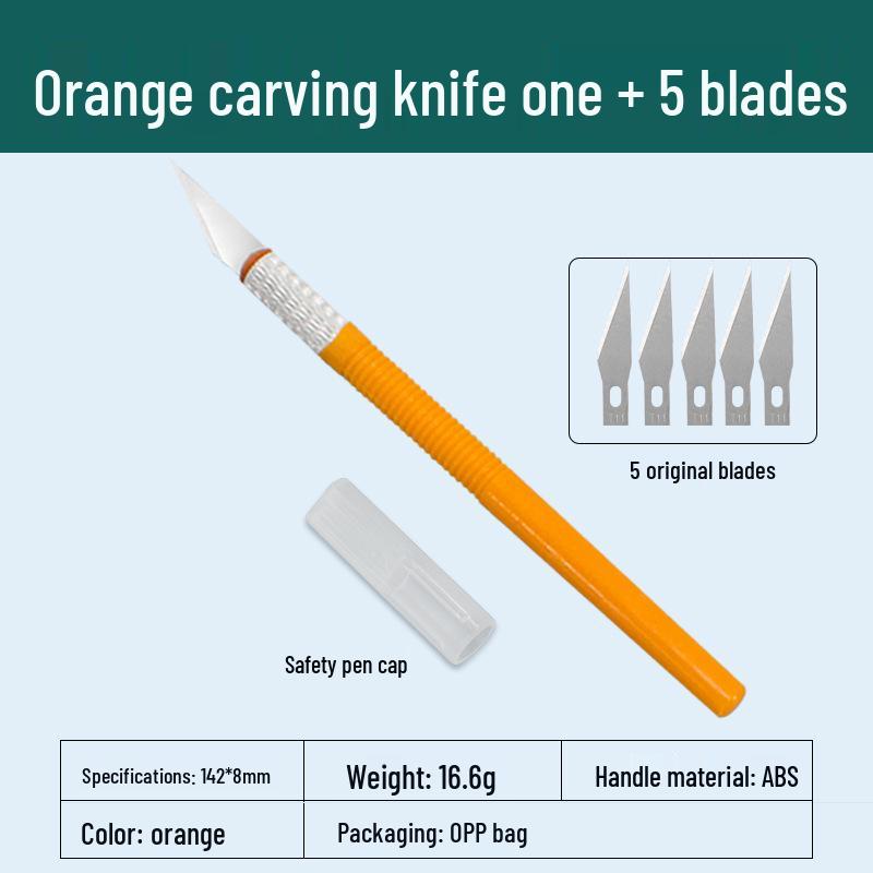 Precision Art Knife for Students - Ideal for Paper Cutting, Stamp Carving & Crafting