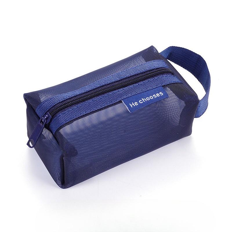 

1pc Large Capacity Transparent Nylon Coin Purse - Three-dimensional Square Mesh Key Bag Card Bag Storage Bag