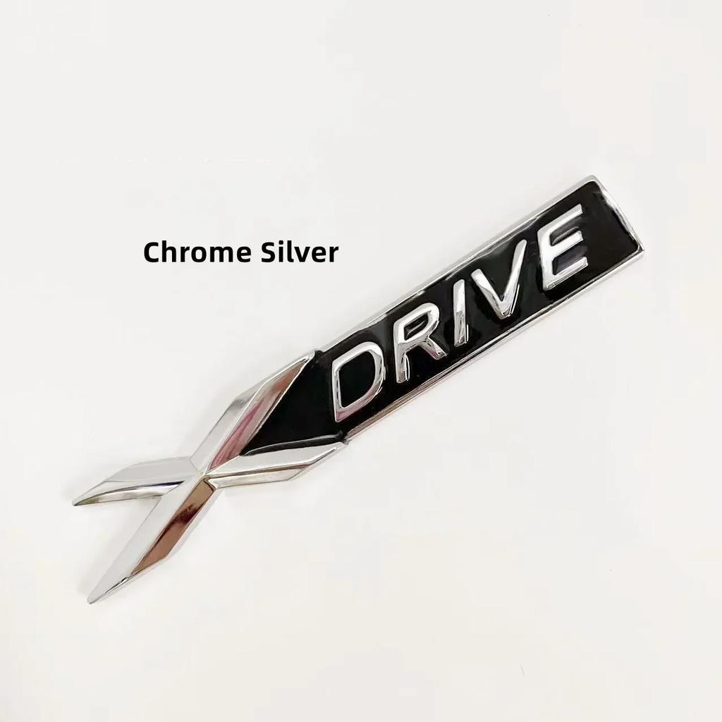 3D Metal XDRIVE SDRIVE EDRIVE Letters Car Rear Trunk Fender Emblem Badge Sticker For BMW E46 E39 E60 E90 F10 F30 E36 X3 X6 X5 X7