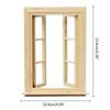 1: 12 Dollhouse Mini Door and Window Plain Wooden Material Model Accessories Can Be Painted and Colored