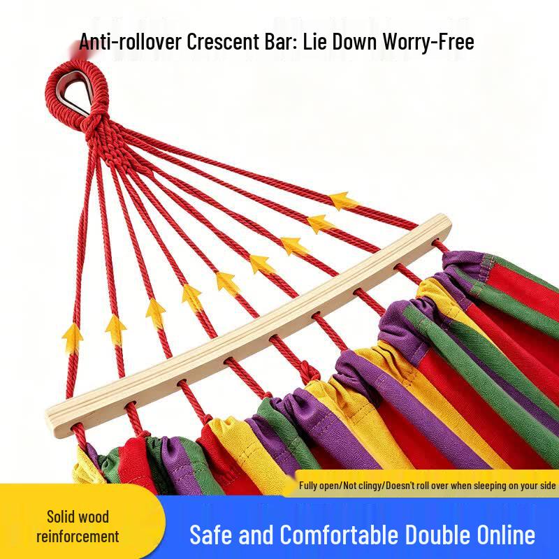 Wind Shuttle Thickened Striped Hammock