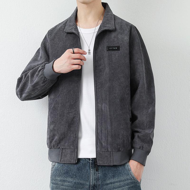 Куртка мужская осень и зима новый тренд свободная куртка молодежная мода универсальная — фото 7