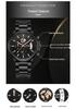 Sanda Men's Waterproof Quartz Watch with Steel Band and Calendar - Korean Edition