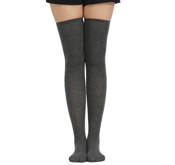 Academy Style Women's Striped Knee-High Cotton Socks - Three Stripes, Perfect for Dance Performance