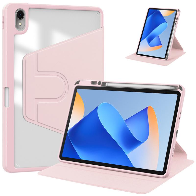 Compatible Huawei MatePad 11.5S Rotating Ultra-Thin Acrylic Leather Case with Pen Slot