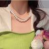 Mermaid Princess Double Pearl Wrap Necklace Retro Pearl Necklace Women's Fashion Versatile Temperament