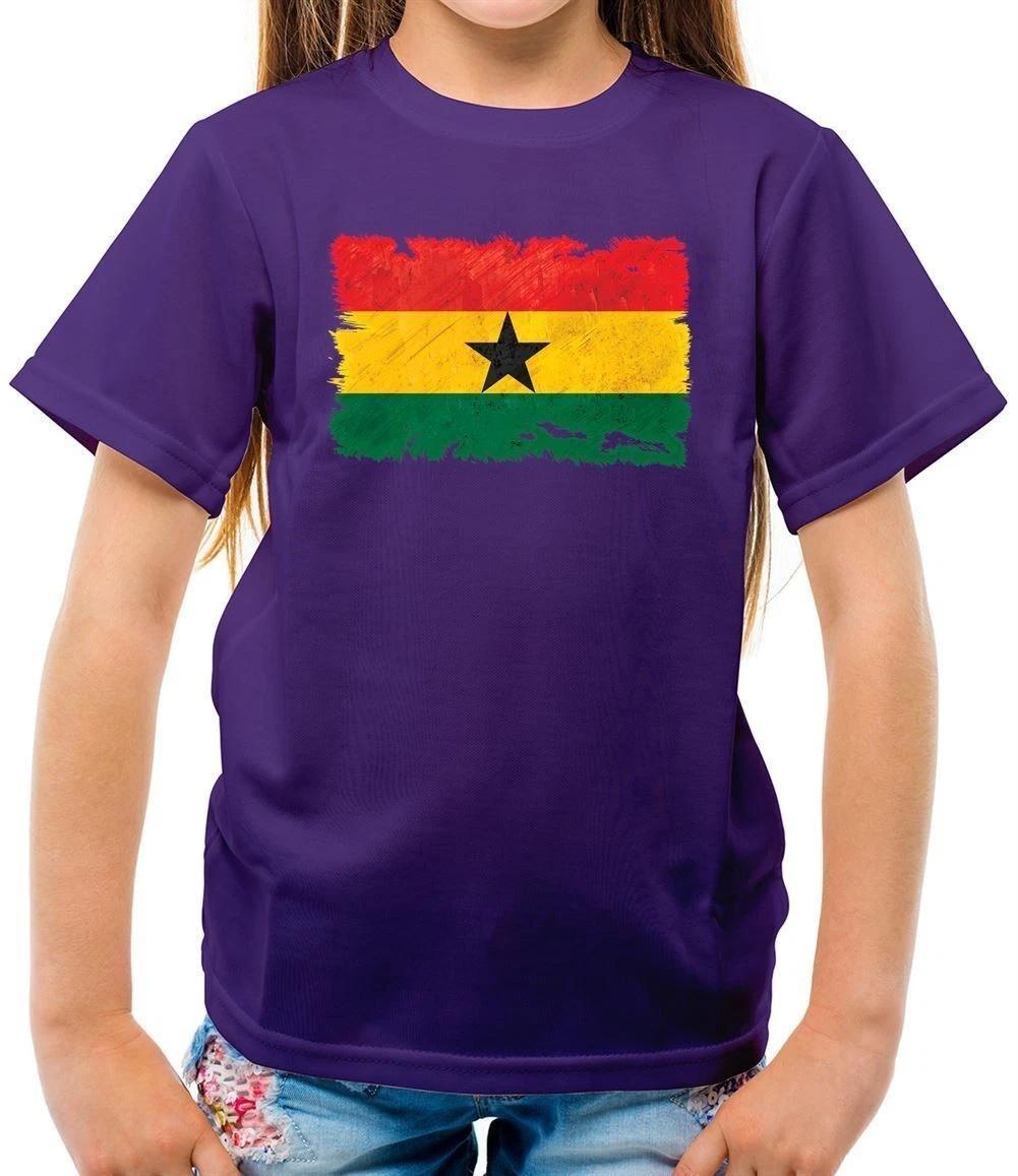 Ghana Grunge Style Flag - Kids T-Shirt - Ghanaian Country Travel Flags 160