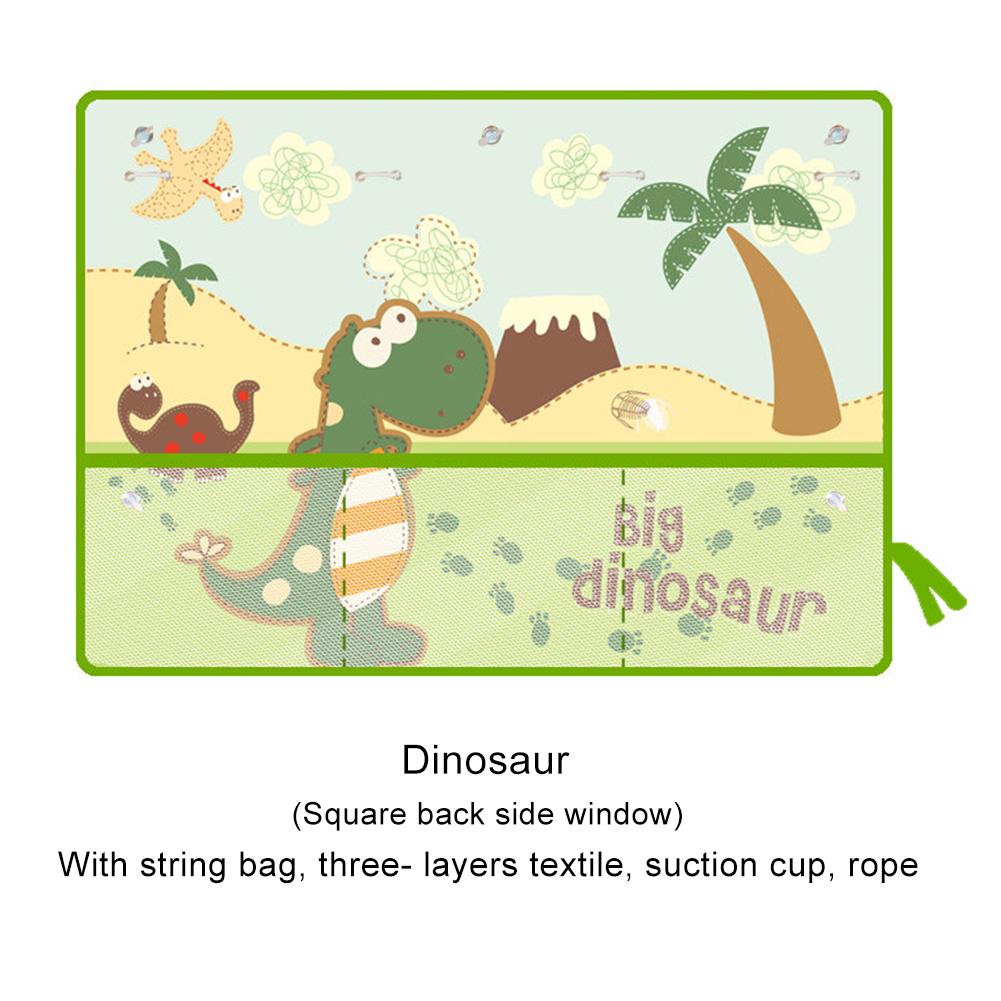 Cute Cartoon Animal Pattern Universal Car Side Window Sunshade Curtain Summer Adjustable Auto Windows Sun Visor Blinds Covers