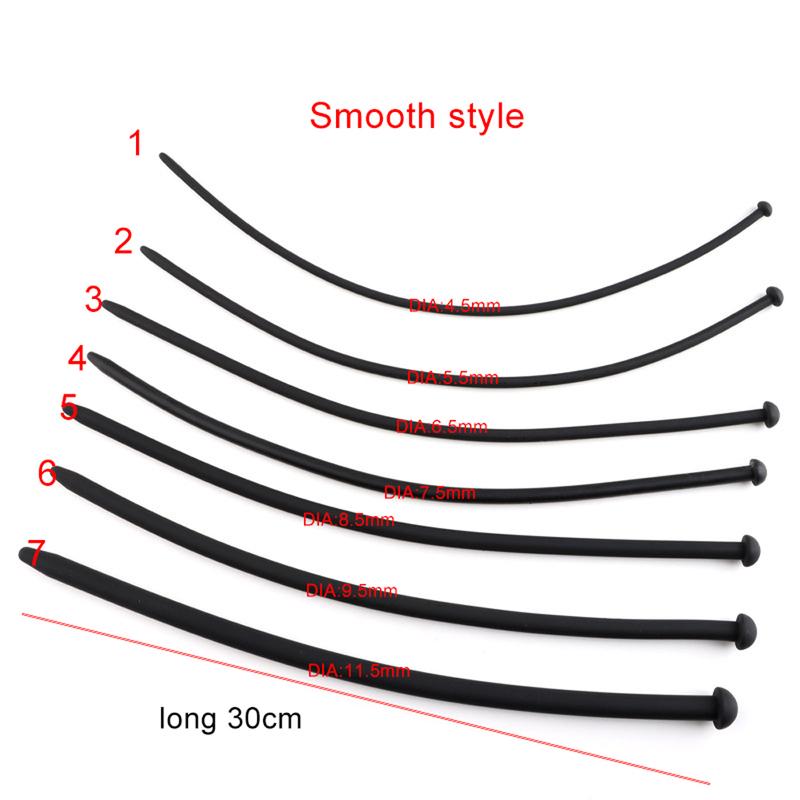 4ps/Set Long Silicone Plug Penis Sounding Urethral Plug Beads Dilator Penis Ertion Plug Urethral Sounds Sex Toys For Men