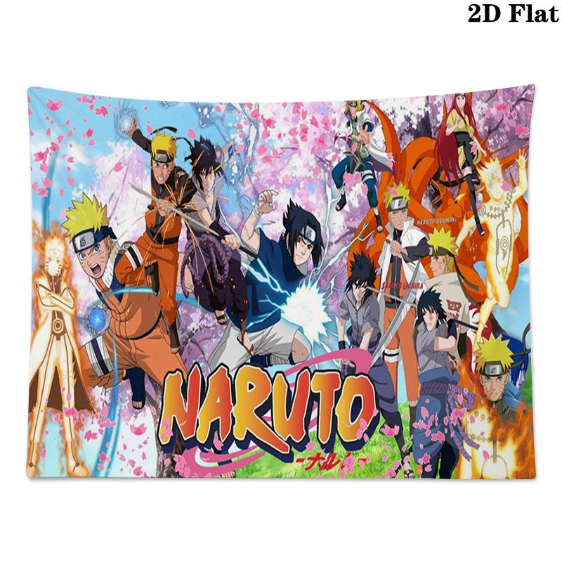 Anime NARUTO Wall Tapestry Aesthetic Wall Hanging Printed Fabric Blanket Decorative Tapestries for Bedroom Living Room Home Decor