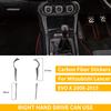 For Mitsubishi Lancer EVO X MR 2008-2015 Carbon Interior Trim Sticker Set Speedometer Window Lifting Storage Car Accessories
