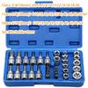 34 de bucăți de înaltă calitate Torx Star Prize și set de biți Masculi/femei Biți E-Security Drive Instrument portabil Torque Star Socket