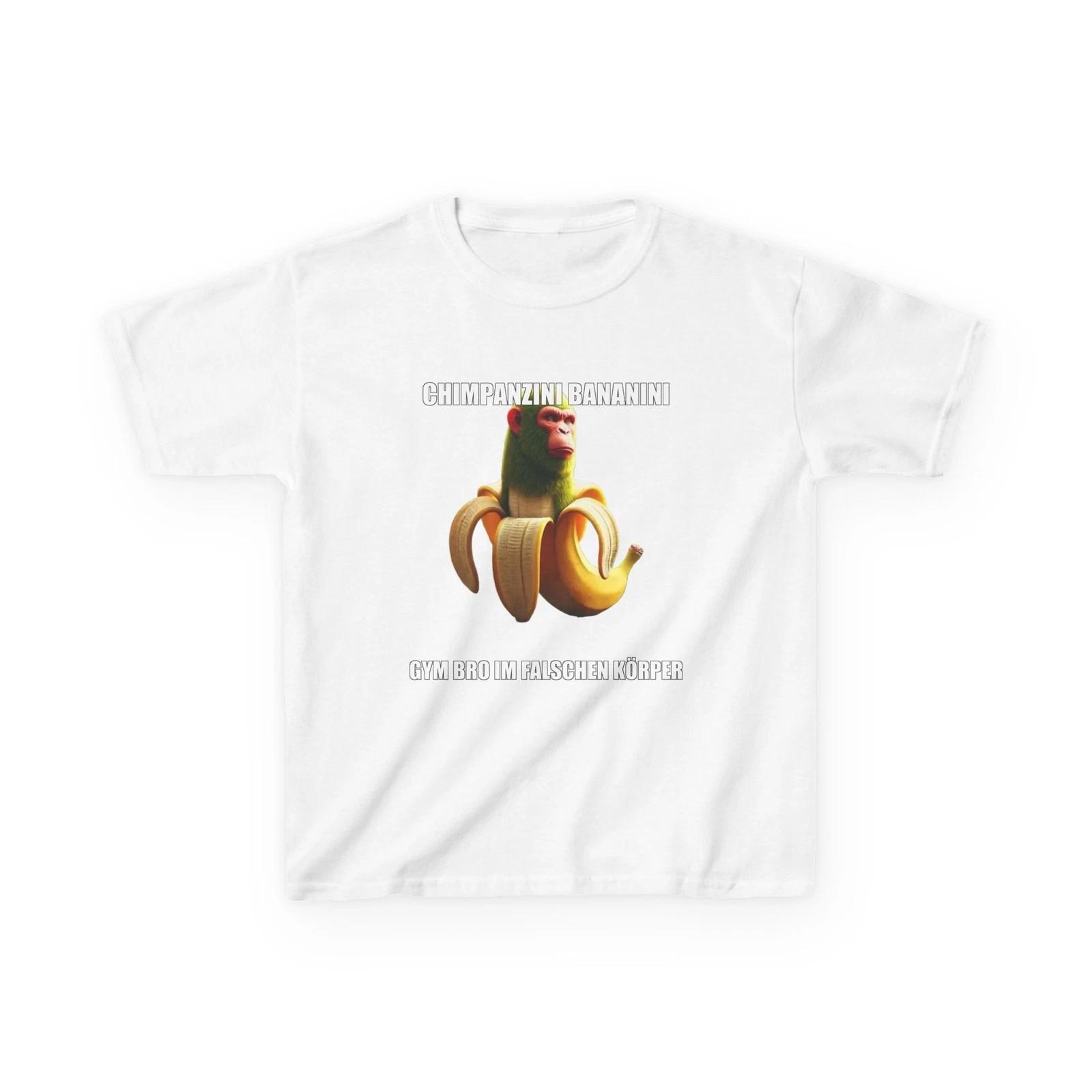 Chimpanzini Bananini Kids T-Shirt | Brainrot Meme Shirt Funny Viral Internet Hum S
