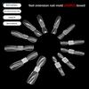240Pcs Crystal Extension Nail Molds Set - Clear Reusable Nail Forms For Acrylic Gel Nail Extensions