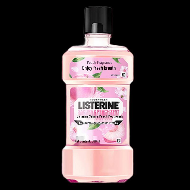 Listerine Cherry Blossom Peach Mouthwash 500mL