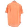 Emporio Armani Short Sleeve Full Zip Button Down Shirt S Orange Series Men's Used