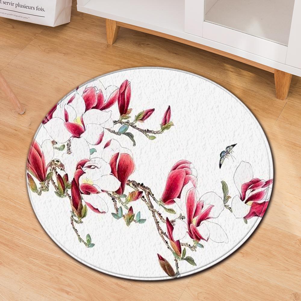 Tai Chi Round Carpet Computer Chair Mat Office Chair Floor Mat Door Mat Foot Mat