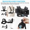 PellKing Handy Brustgurt Geschirr Halterung Kopfband Halter Kit für Handy Clip Kompatibel mit GoPro Hero DJI Action Kameras POV/VLOG, iPhone, Samsung,