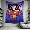 One Piece Tony Tony Chopper Wall Tapestry Aesthetic Wall Hanging Printed Fabric Blanket Decorative Tapestries For Bedroom Living Room Home Decor