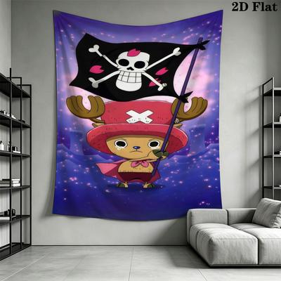 One Piece Tony Tony Chopper Arazzo da Parete Estetico Appeso a Parete Coperta in Tessuto Stampato Arazzi Decorativi per Camera da Letto Soggiorno Decorazioni per la Casa