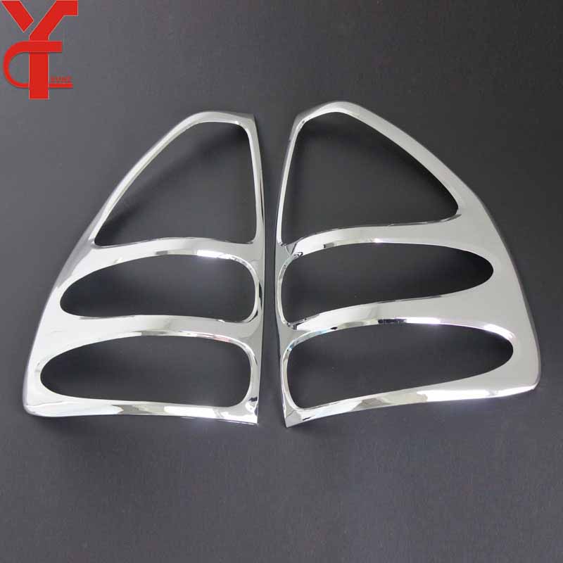 Хромированная крышка заднего фонаря из АБС-пластика Автоаксессуары Для Toyota Prado 120 Land Cruiser Fj120 2003 2004 2005 2006 2007 2008 chrome