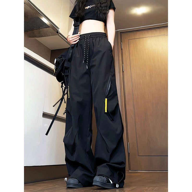Women Purple Zipper Waterproof Quick Dry Cargo Paratrooper Hiking Long Pants