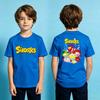 Snorks Cartoon Theme Series TShirt Kids Summer Polyester Short Sleeve Boys and Girls Casual T-shirt Duplex Printing Children Tee