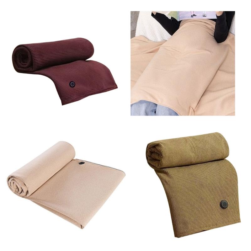 USB Heated Shawl Wrap for Women USB Electric Blanket with 3 Heating Levels and Zippered Designing