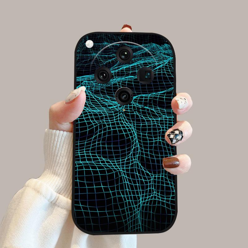 Stylish Phone Case For Oppo Find X8 Pro Coque PKC110 Silicone TPU Soft Cover For Oppo FindX8 5G Phone Shockproof Bumper Fundas