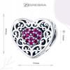 Openwork Heart Charms 925 Bead Heart Pendant Charms