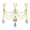 Reflective Crystal Sun Catcher AB Iridescent Rhinestone Plant Pot Decoration  Garden