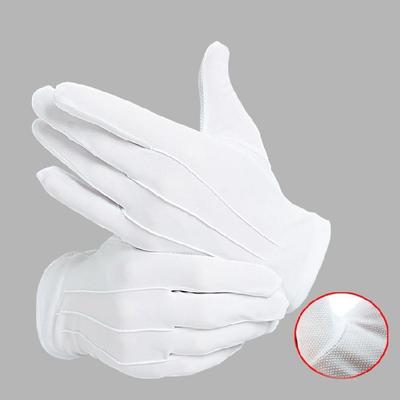 White Gloves Formal Etiquette Gloves For Men And Women Unisex Breathable and Antislip Gloves For Jewelry Inspection