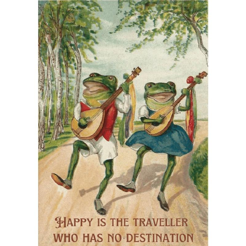 

Японский винтажный красочный смешной лягушонок, играющий на банджо, поющий лягушачий хор, плакат, холст, настенное искусство, декор для гостиной, дома 21cm×30cm NoFrame