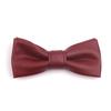 Adjustable Men Necktie Solid Color Retro Cravat Simple PU Leather Bow Tie  Shirt