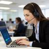 Call Center Headset With Microphone And Adjustable Ear Cushions For Office Communication