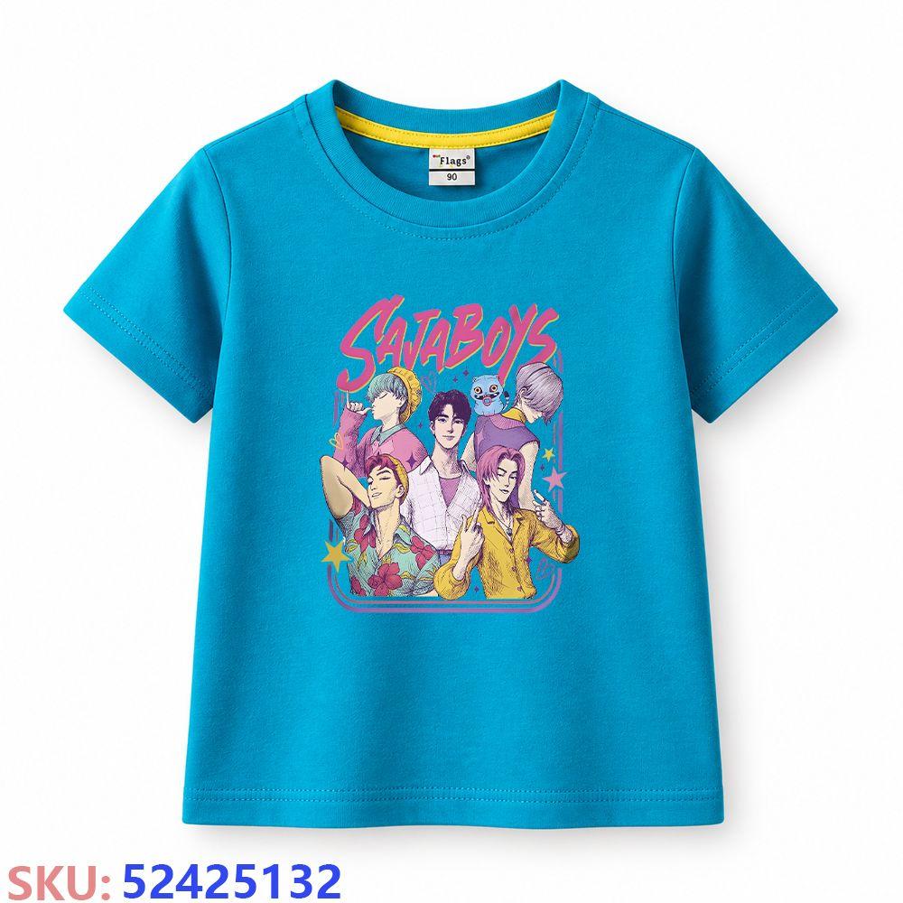 KPop Demon Hunters Children's Cartoon Print T-shirt